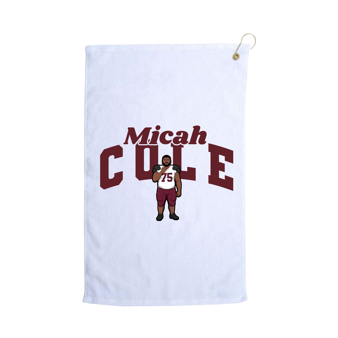 Golf Towel — Signature Arch in White