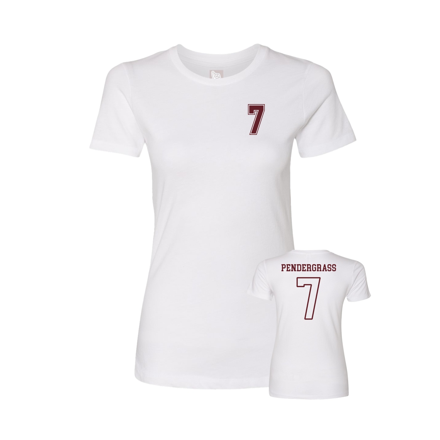 Womens Tee — Chest Back in White