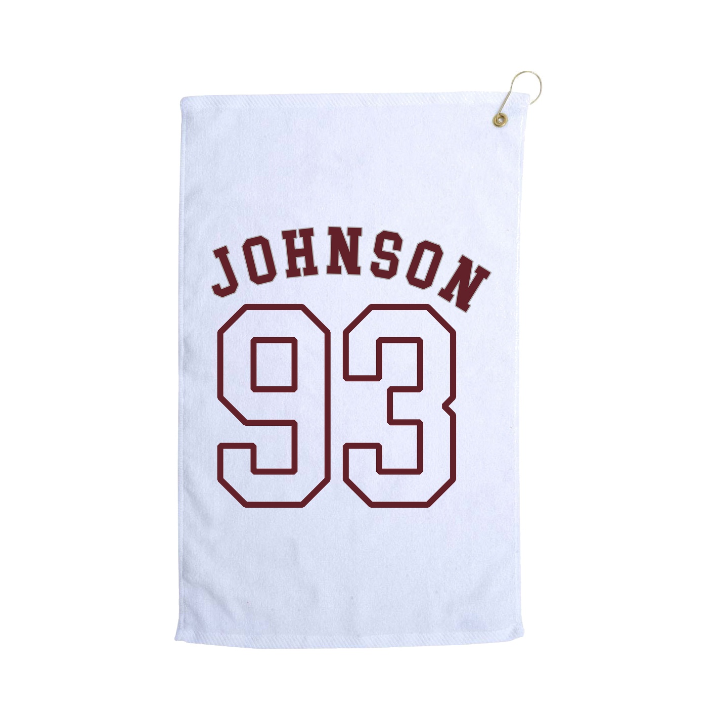 Golf Towel — Shirsey Arch in White
