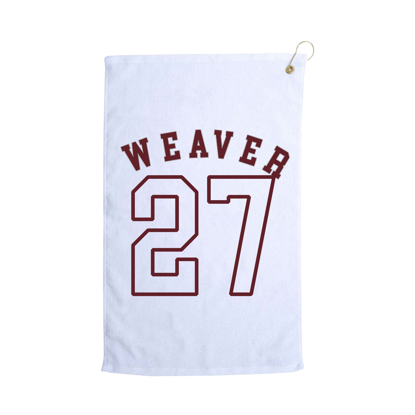 Golf Towel — Shirsey Arch in White