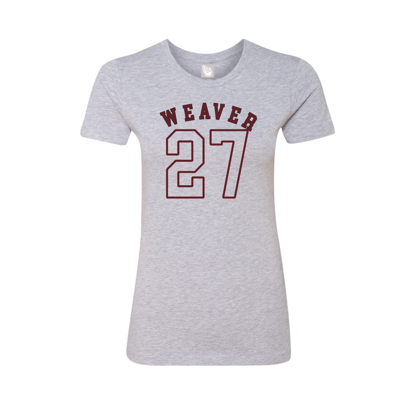 Fitted Women's Tee — Shirsey Arch in Grey