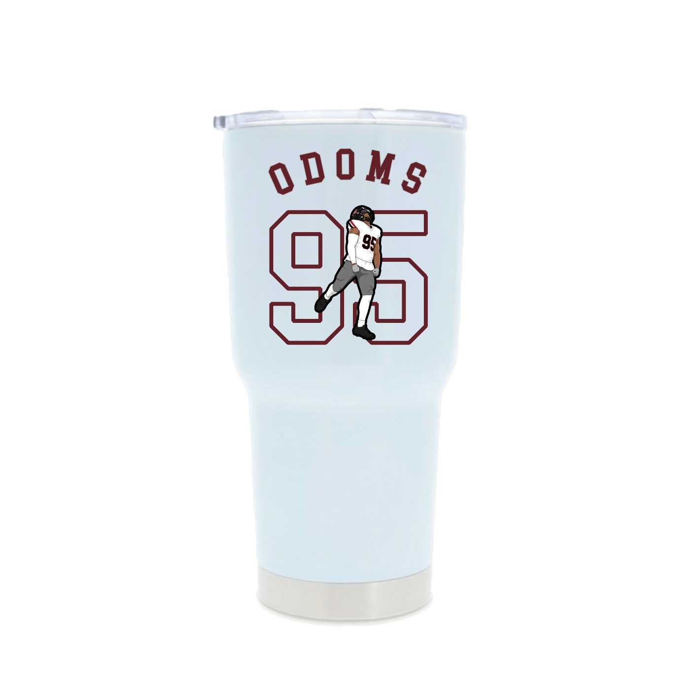 30oz Stainless Steel Tumbler — Shirsey Arch in White