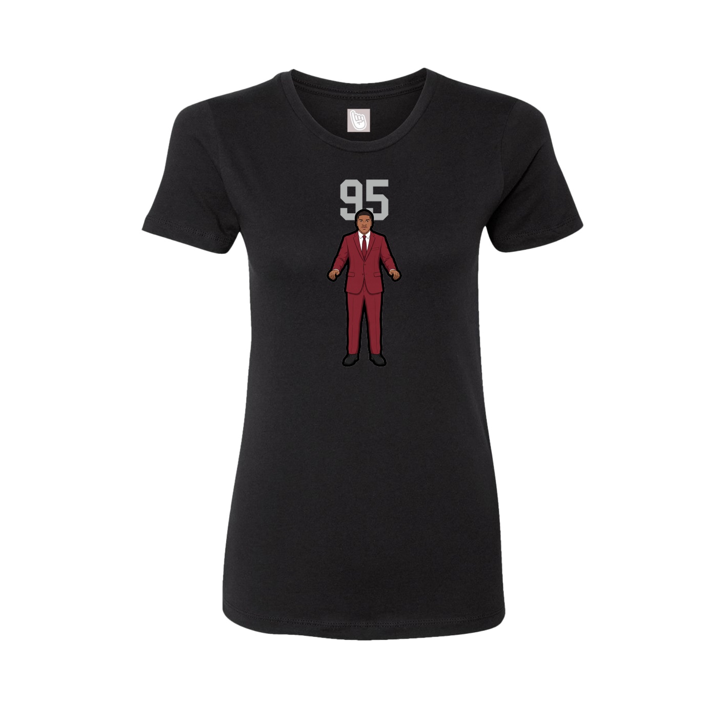 Womens Tee — Number Top in Black