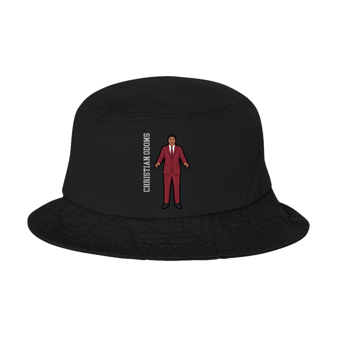 Bucket Cap — Name Vertical in Black