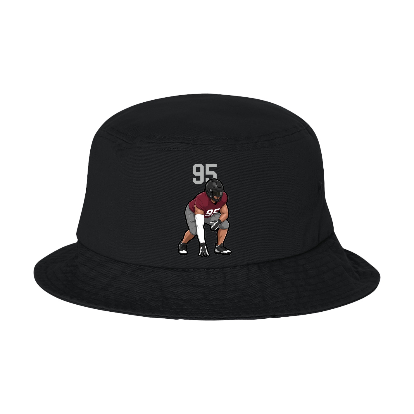 Bucket Cap — Number Top in Black