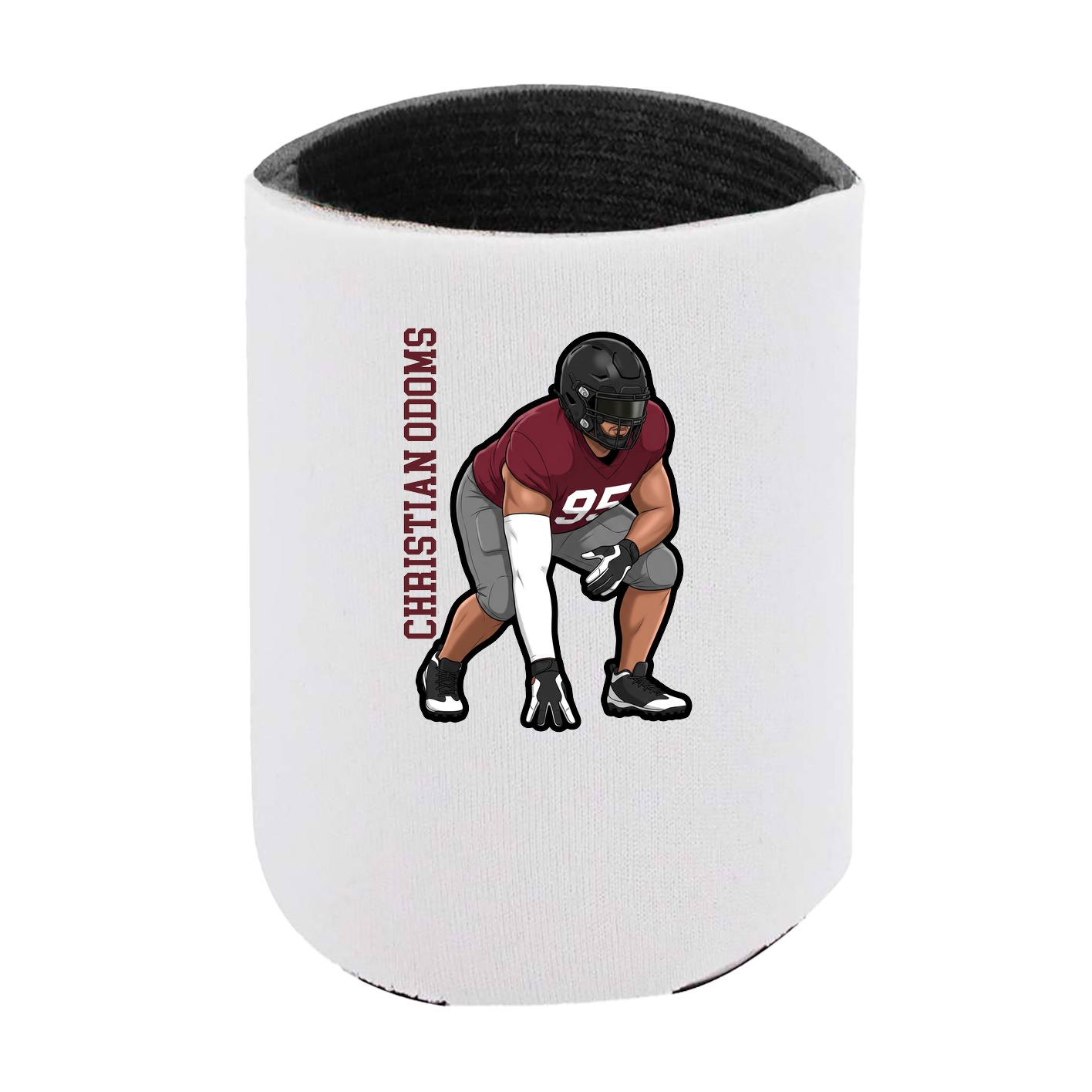 Can Holder — Name Vertical in White