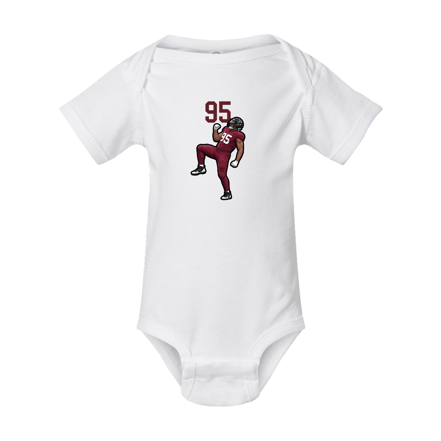 Baby Onesie — Number Top in White