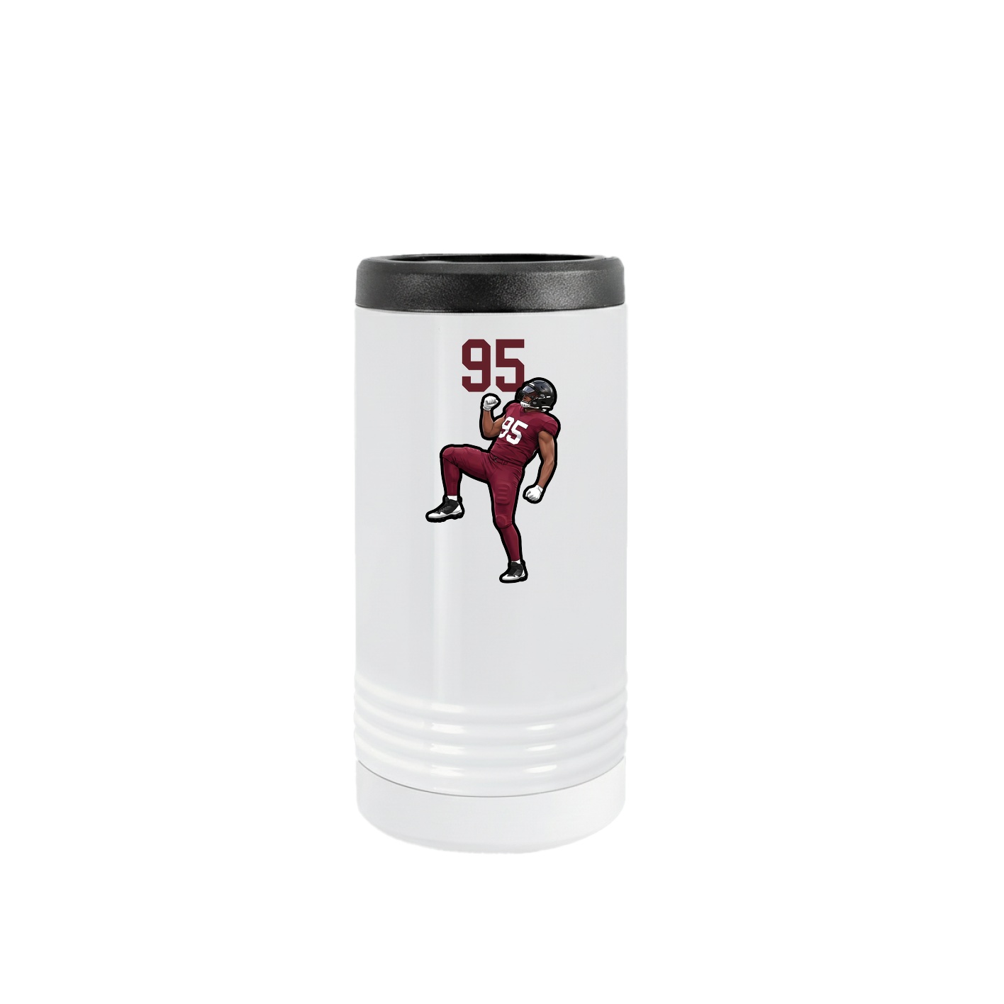 Slim Beverage Holder — Number Top in White