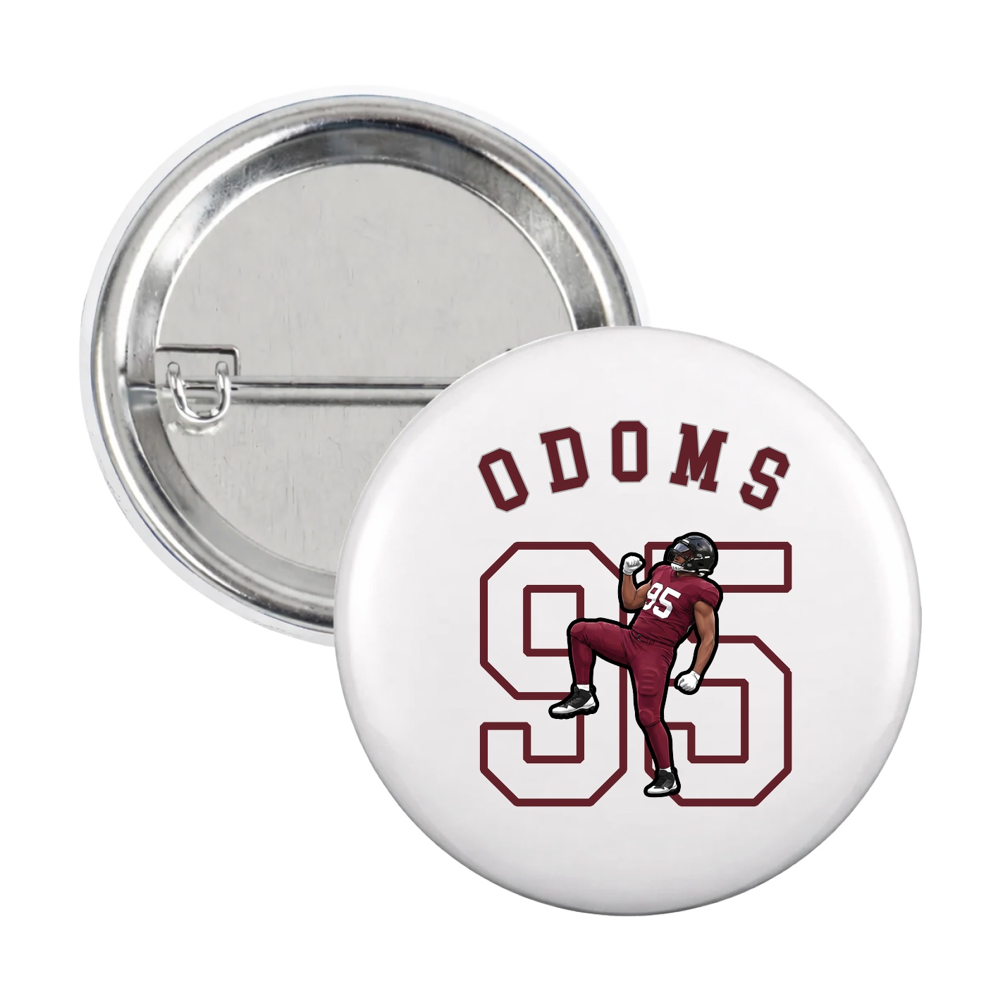 Game Day Button — Shirsey Arch in White