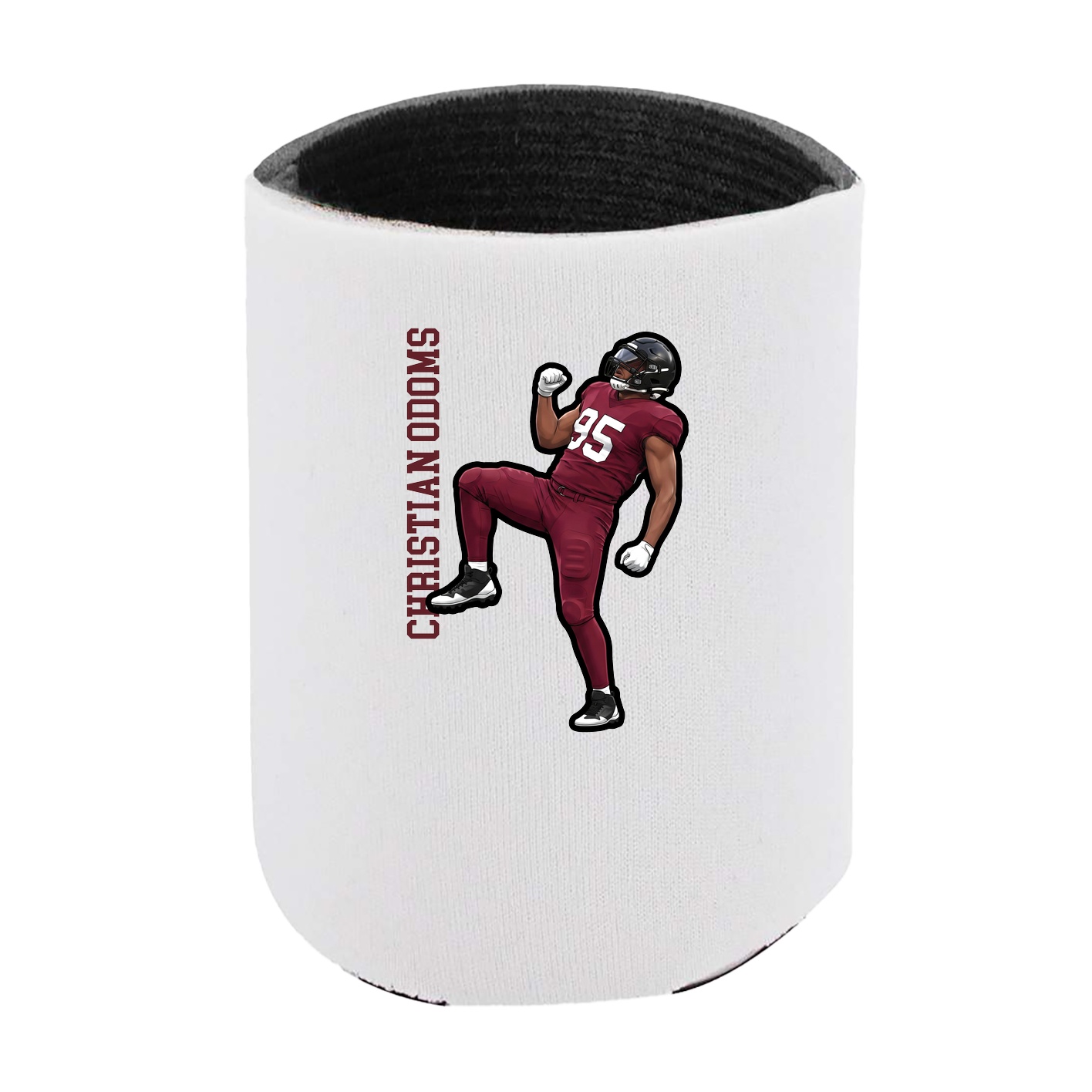 Can Holder — Name Vertical in White