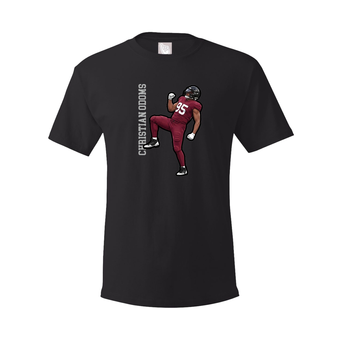 Tee — Name Vertical in Black