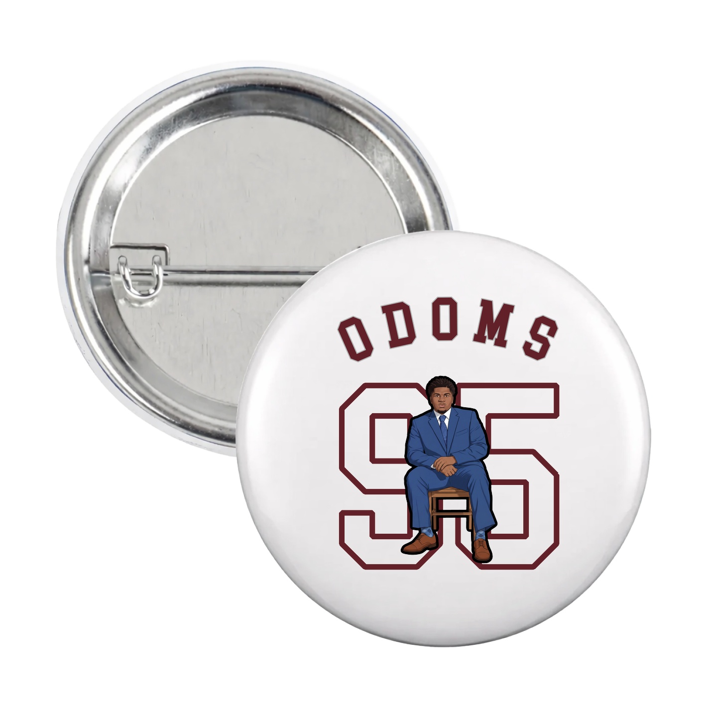 Game Day Button — Shirsey Arch in White