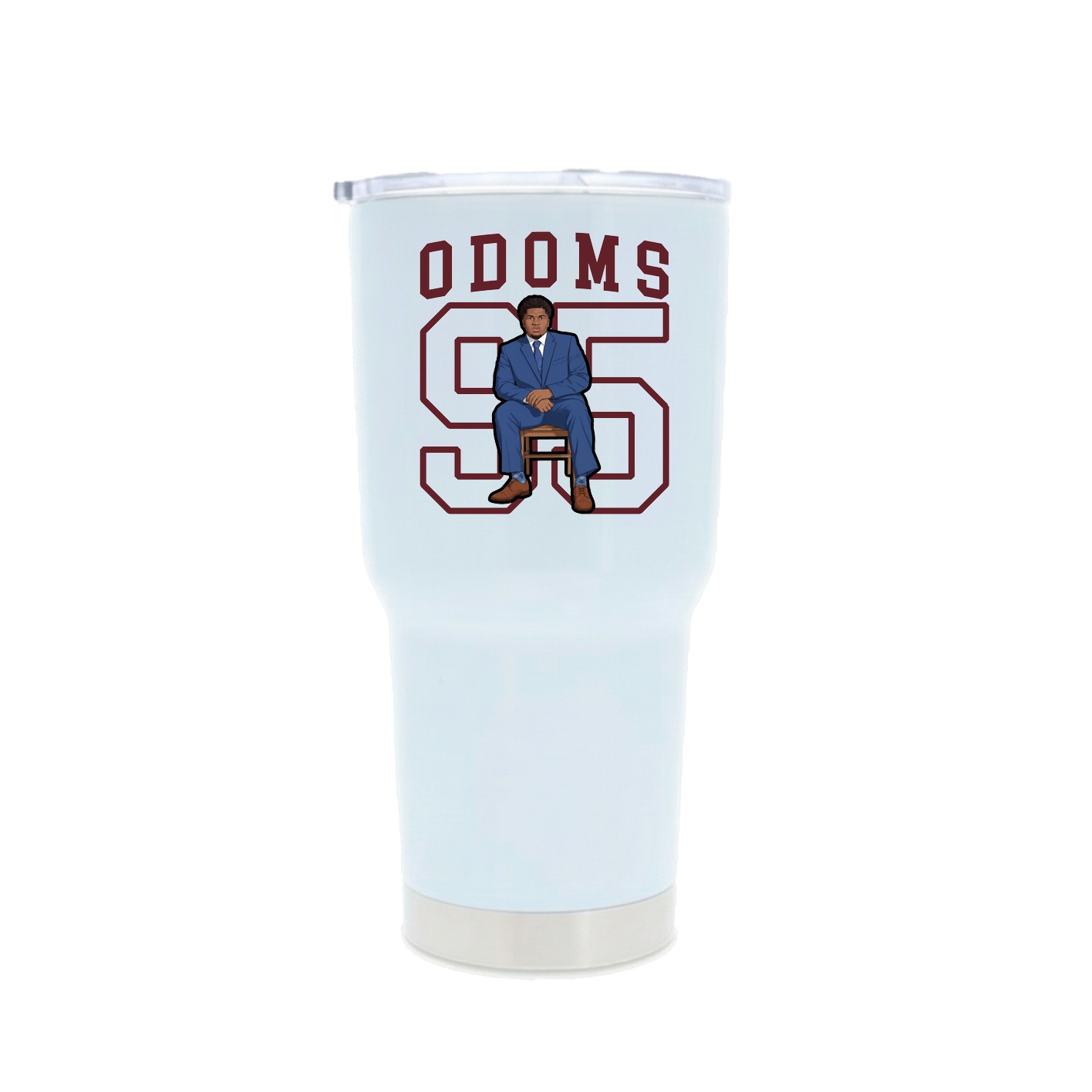 30oz Stainless Steel Tumbler — Shirsey in White