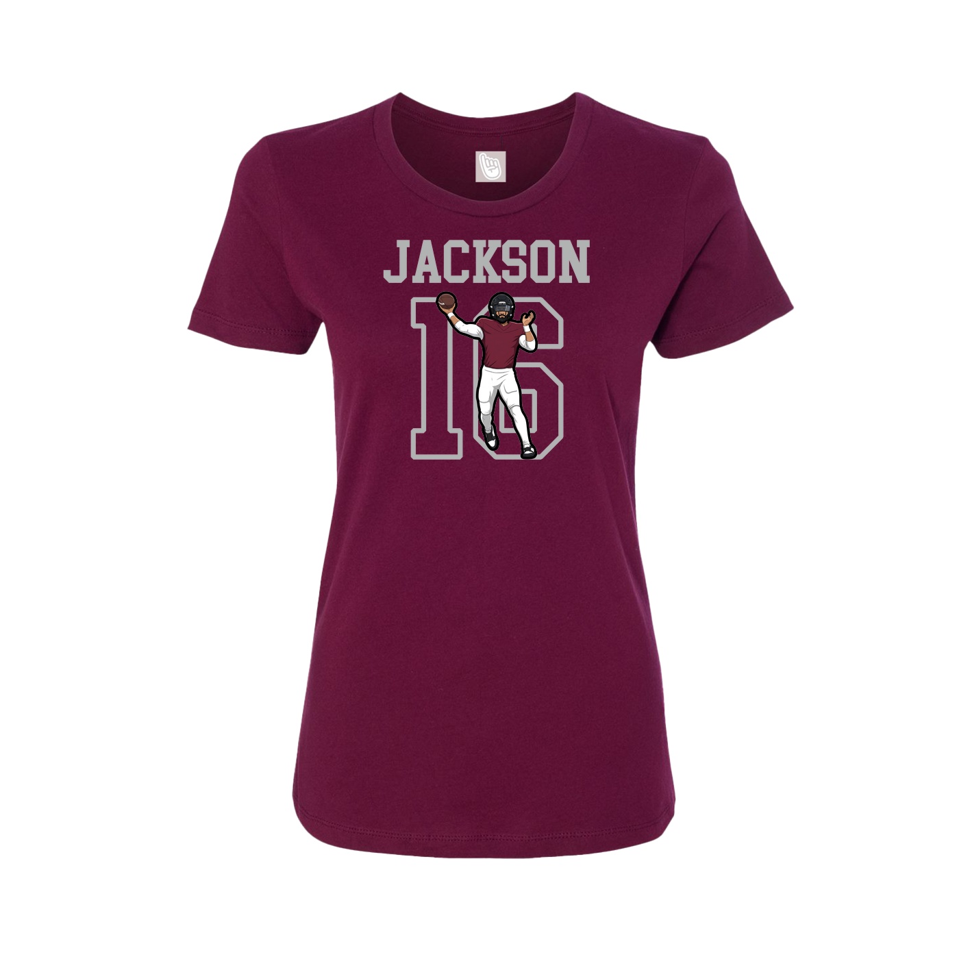 Fitted Women's Tee — Shirsey in Maroon