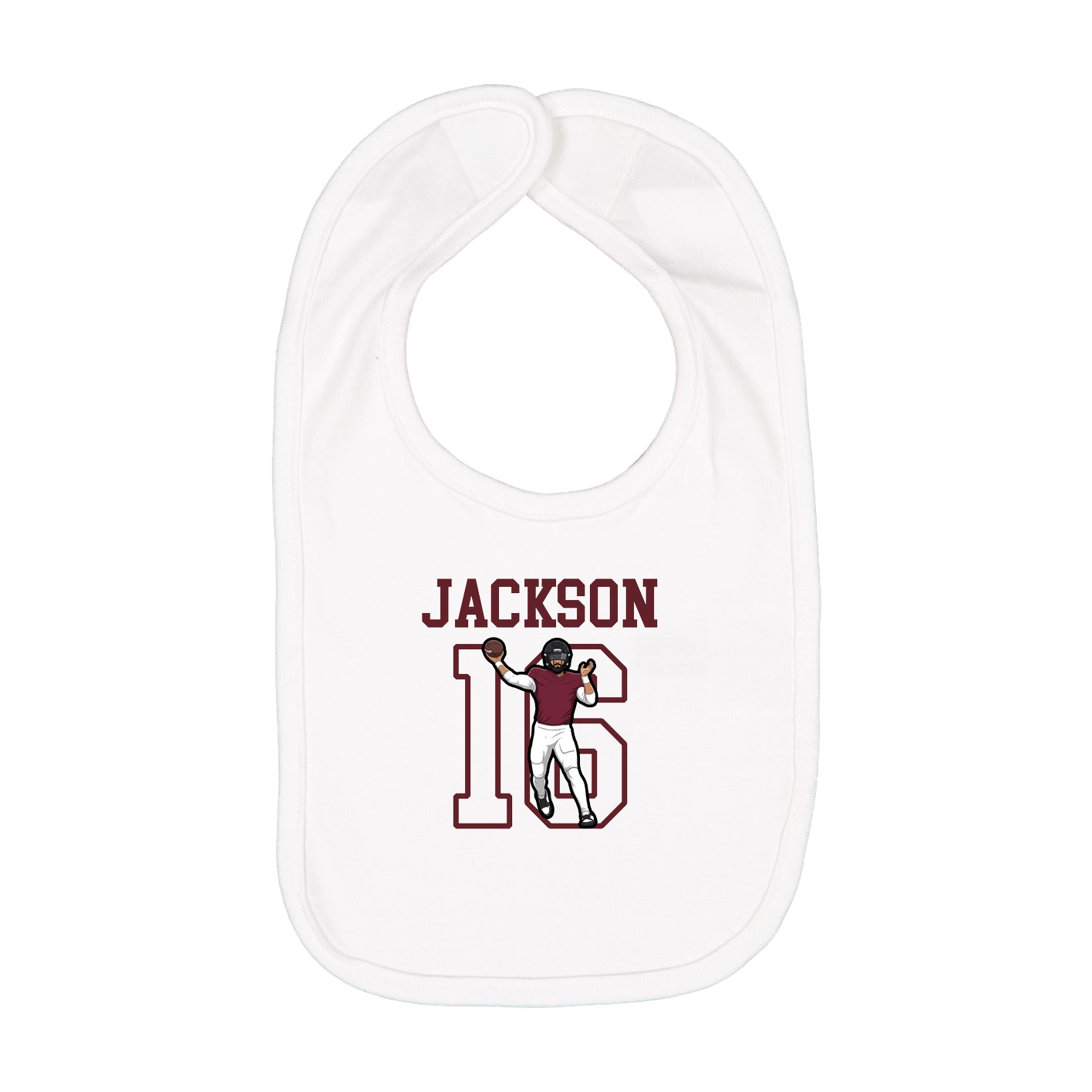 Infant Bib — Shirsey in White
