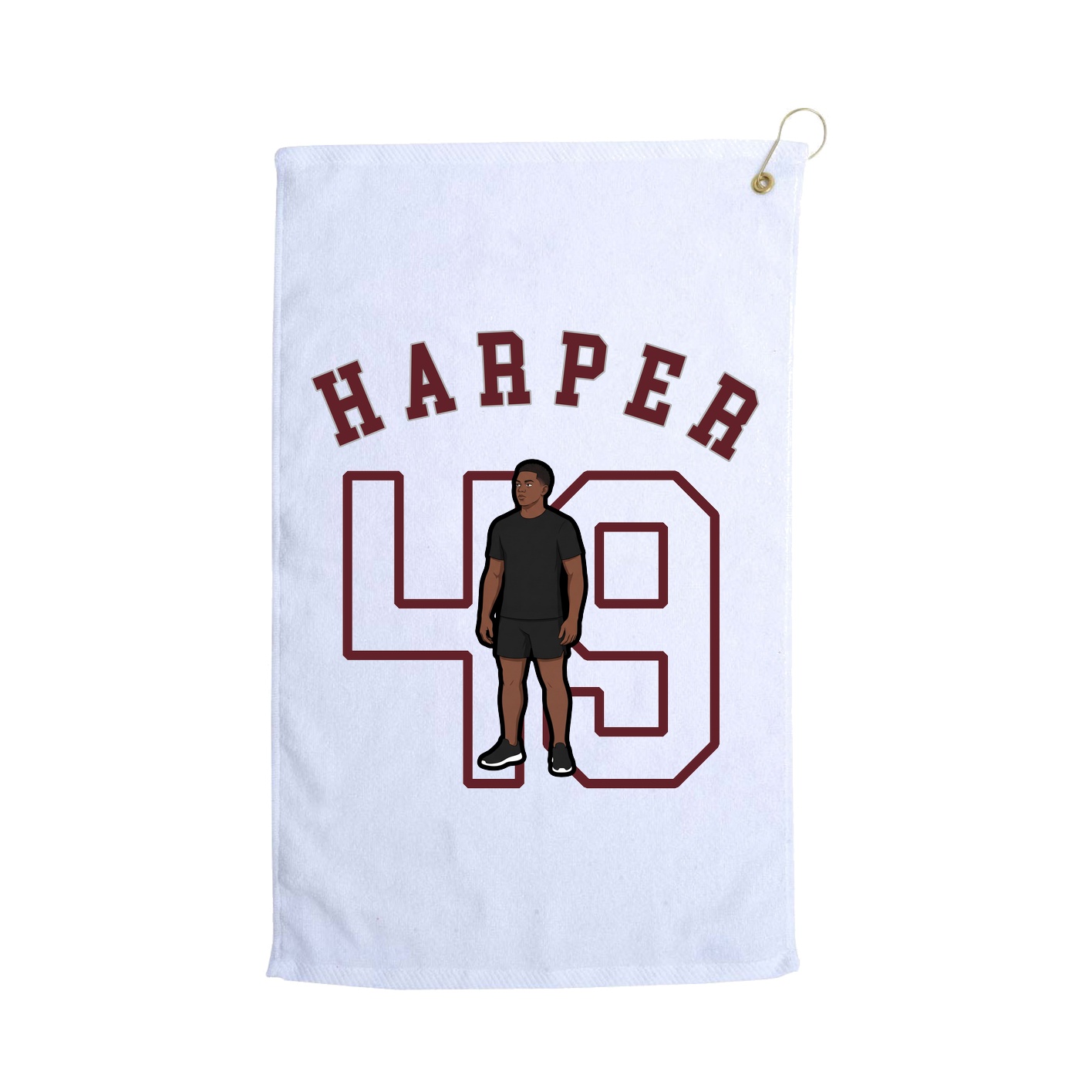 Golf Towel — Shirsey Arch in White