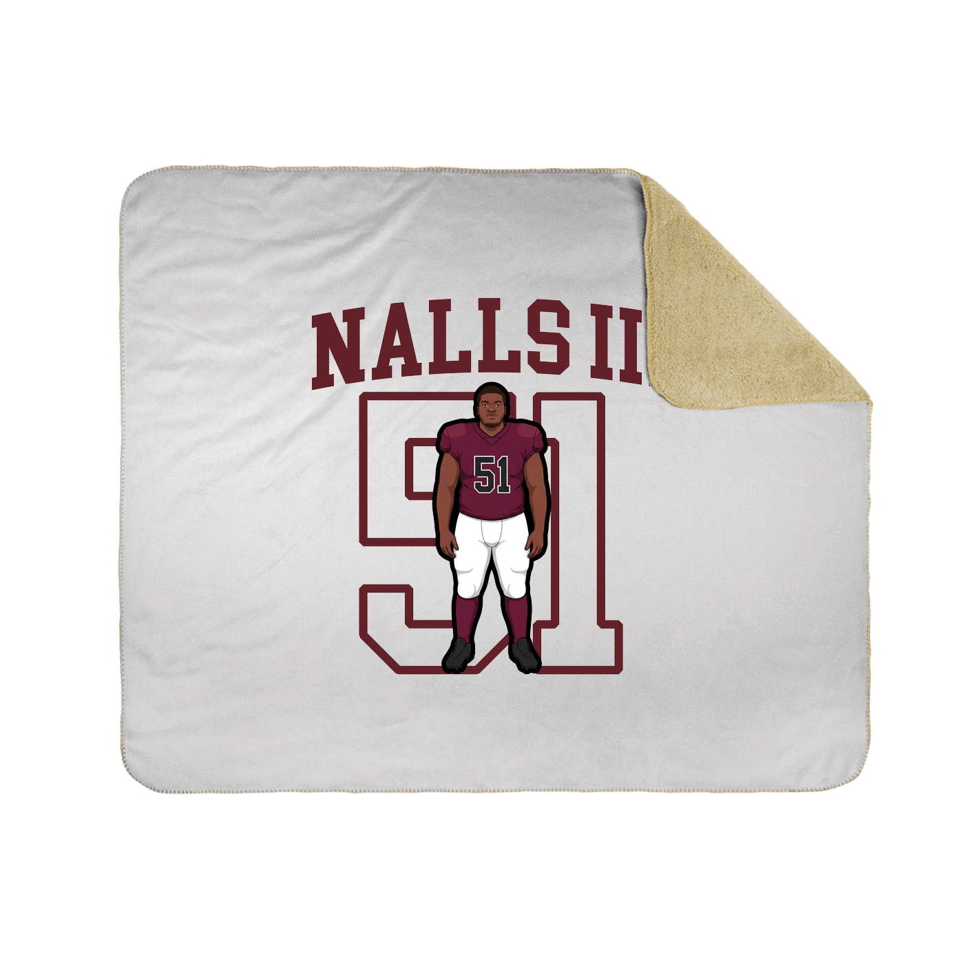 50x60 Sherpa Lined Throw Blanket