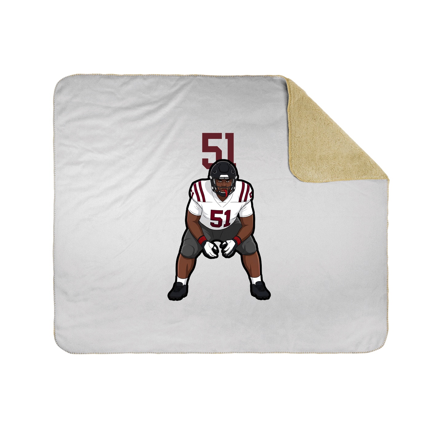 50x60 Sherpa Lined Throw Blanket