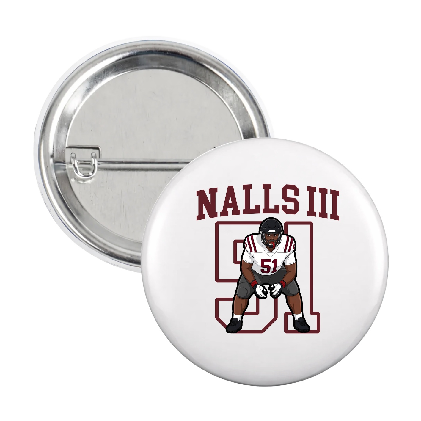 Game Day Button — Shirsey in White