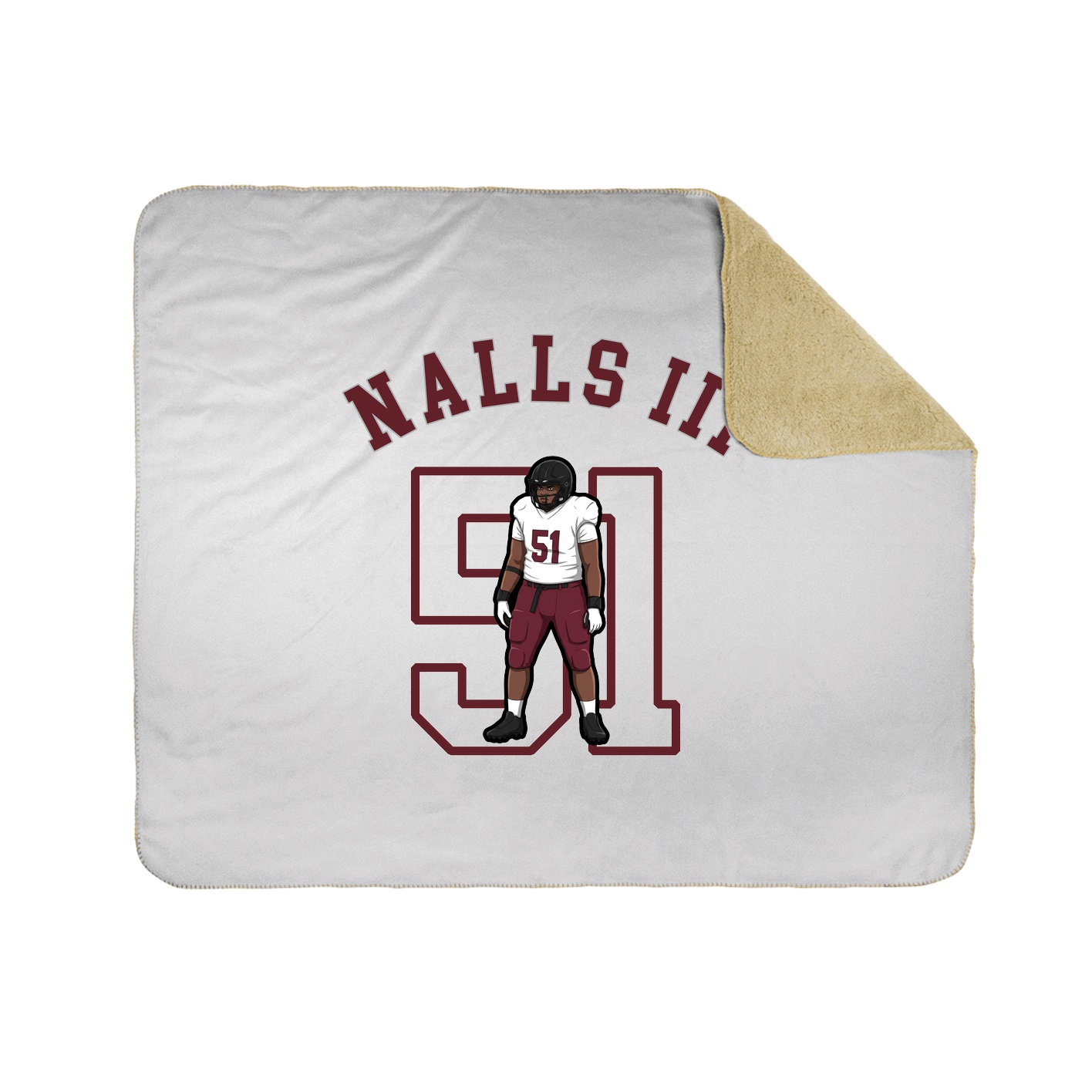 50x60 Sherpa Lined Throw Blanket