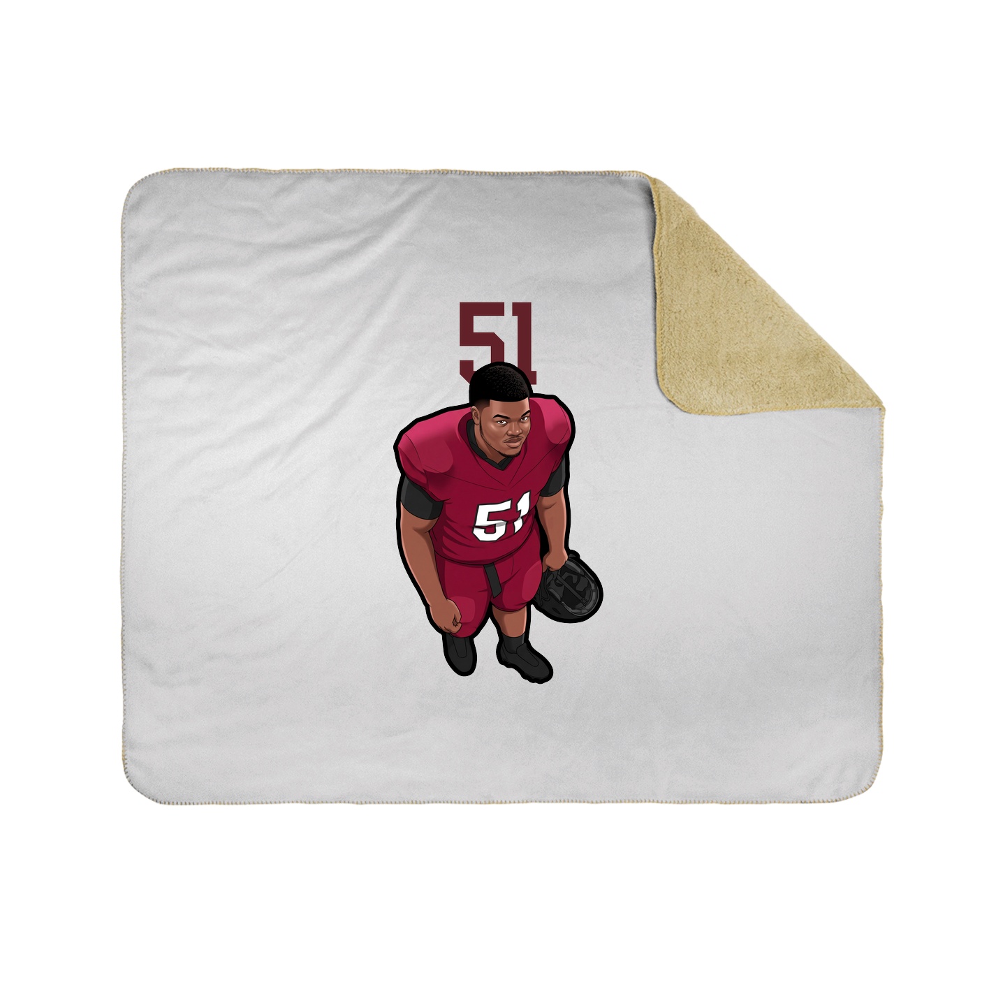 50x60 Sherpa Lined Throw Blanket