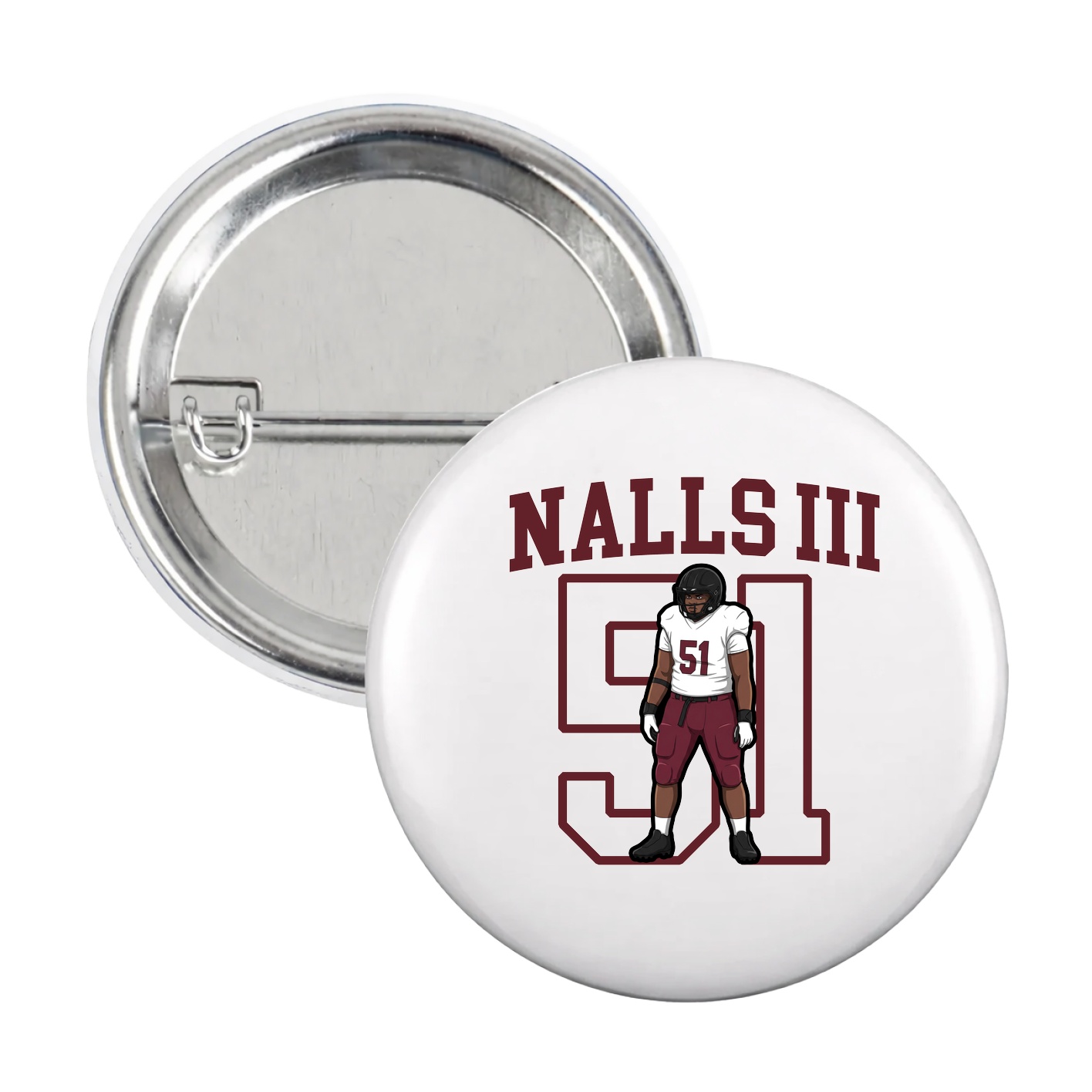 Game Day Button — Shirsey in White