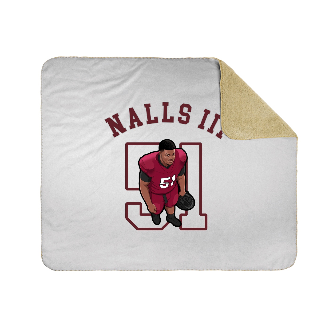 50x60 Sherpa Lined Throw Blanket