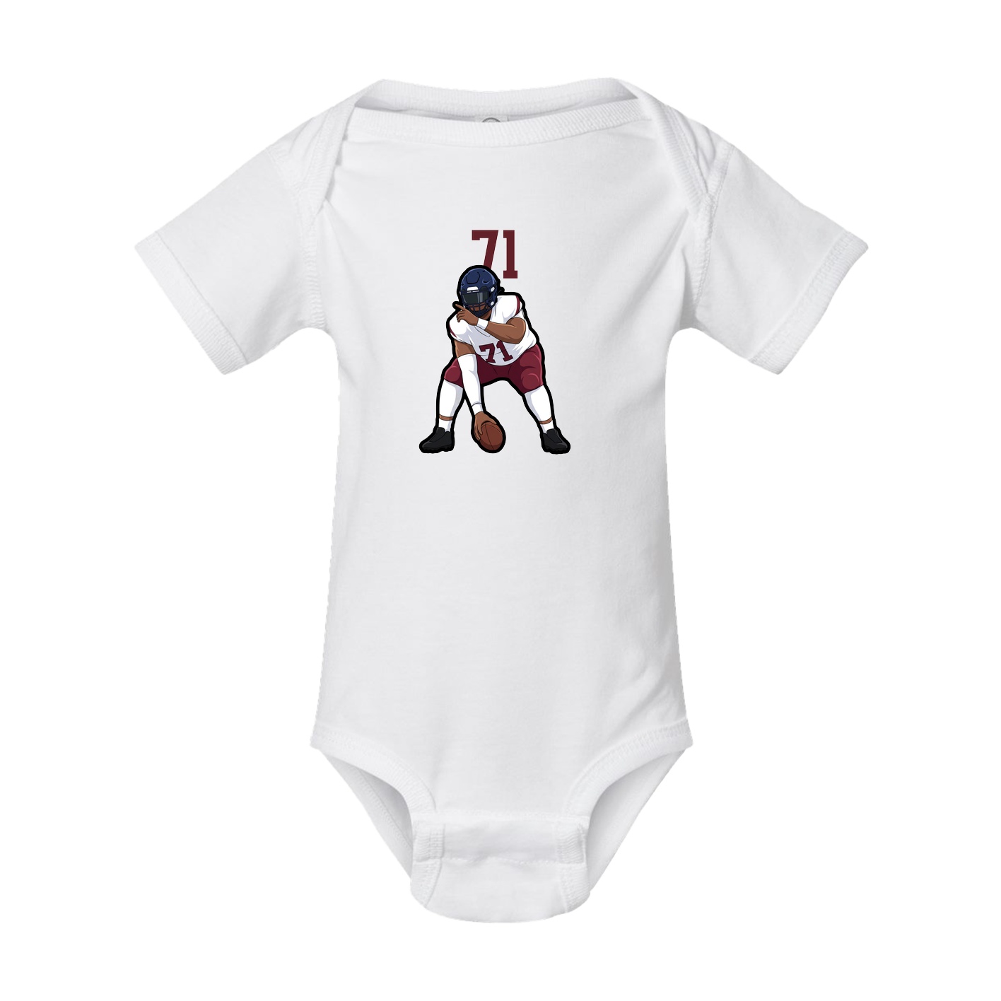 Baby Onesie — Number Top in White
