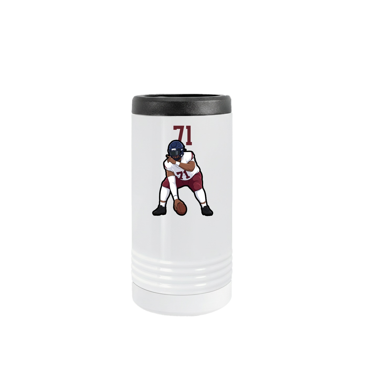 Slim Beverage Holder — Number Top in White