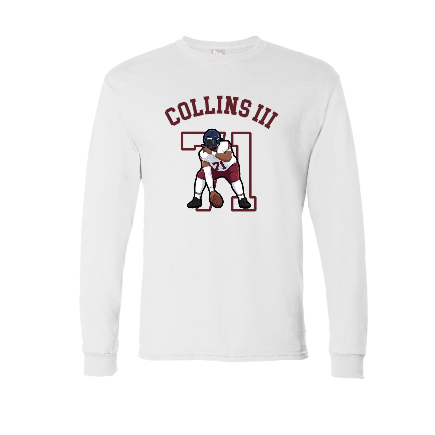 Long Sleeve Tee — Shirsey Arch in White