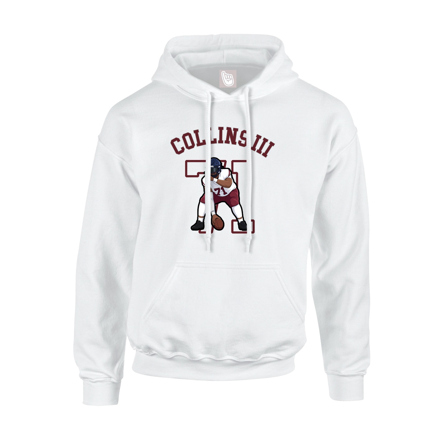 Hoodie — Shirsey Arch in White