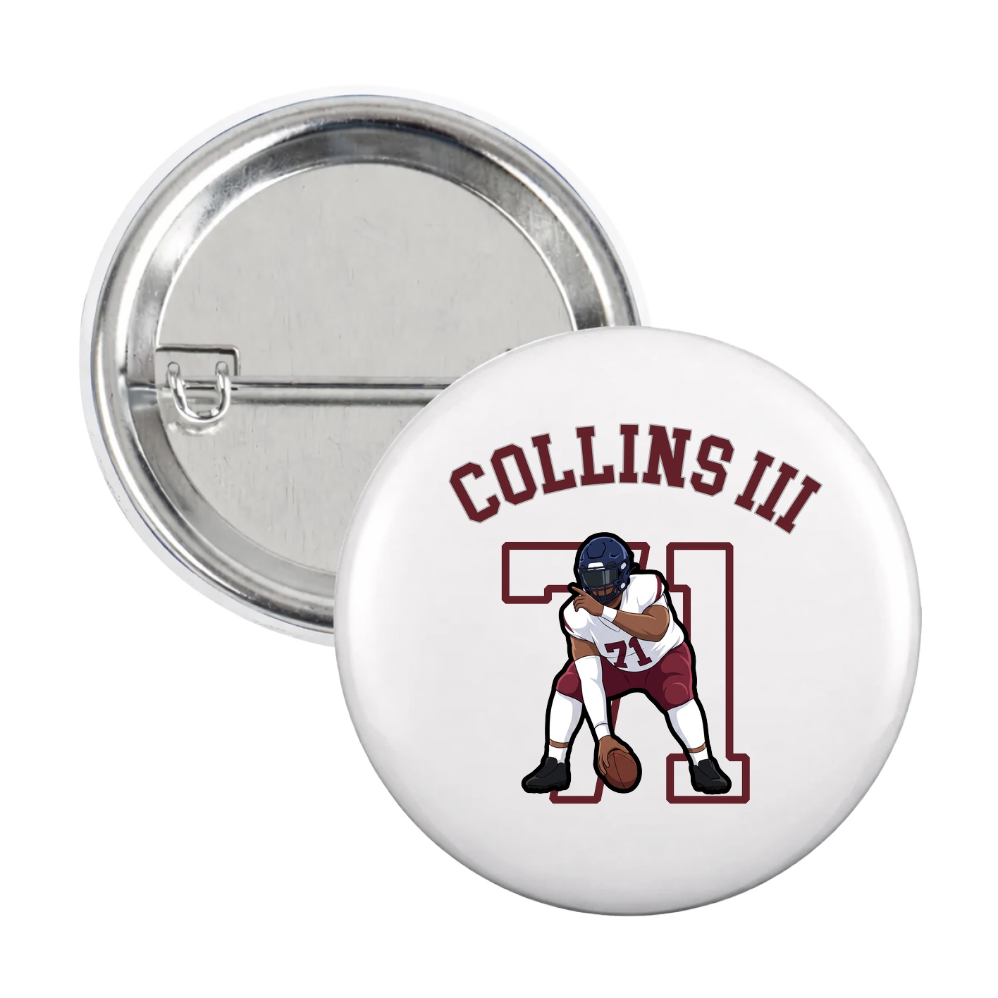 Game Day Button — Shirsey Arch in White
