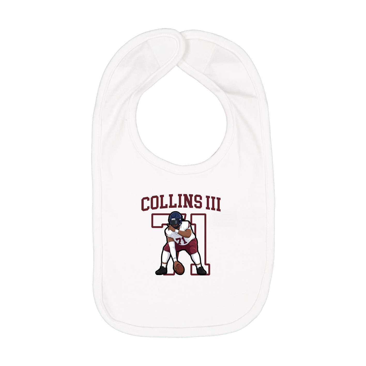 Infant Bib — Shirsey in White