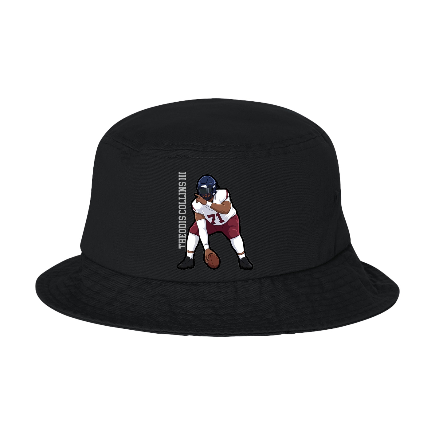 Bucket Cap — Name Vertical in Black