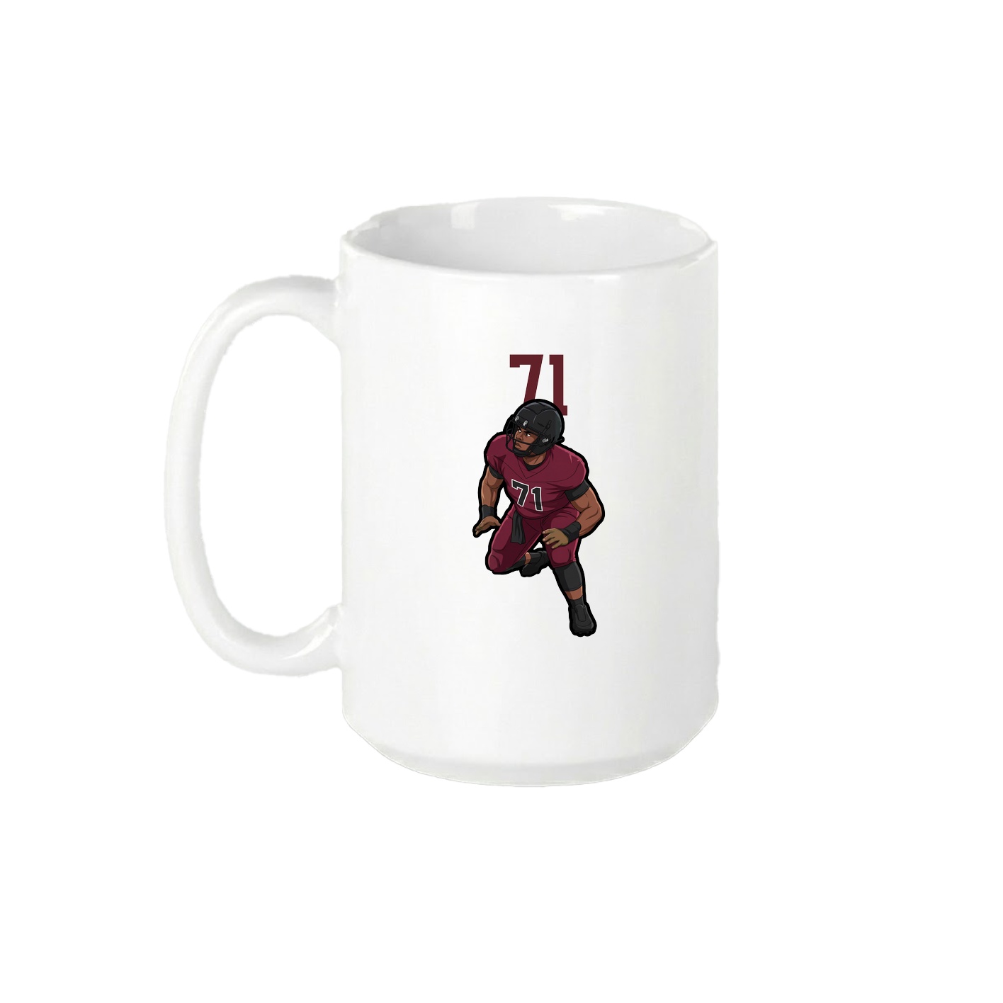 15oz Coffee Mug — Number Top in White