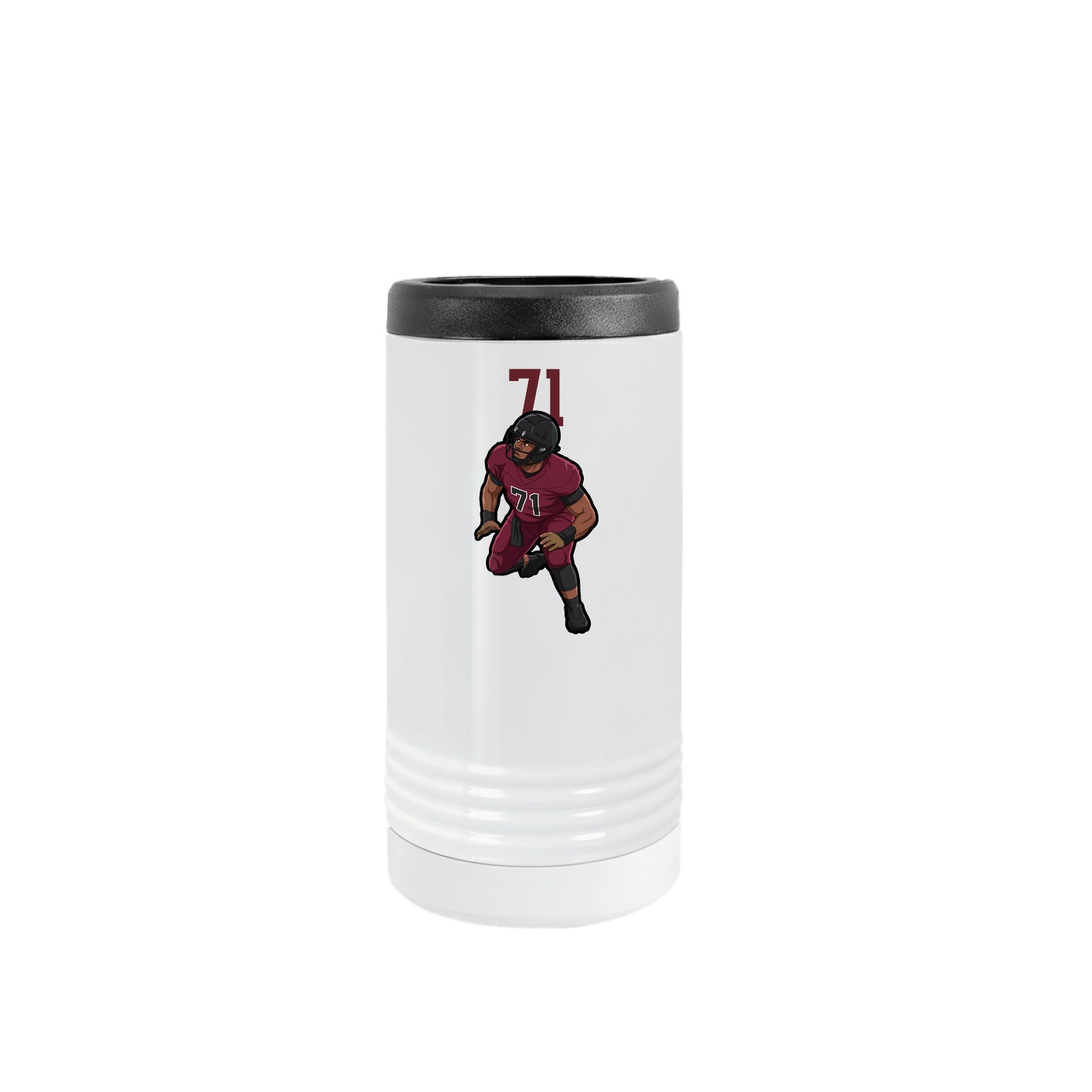 Slim Beverage Holder — Number Top in White