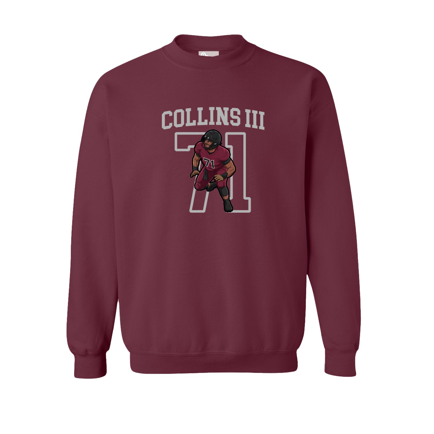 Fleece Crew — Shirsey in Maroon