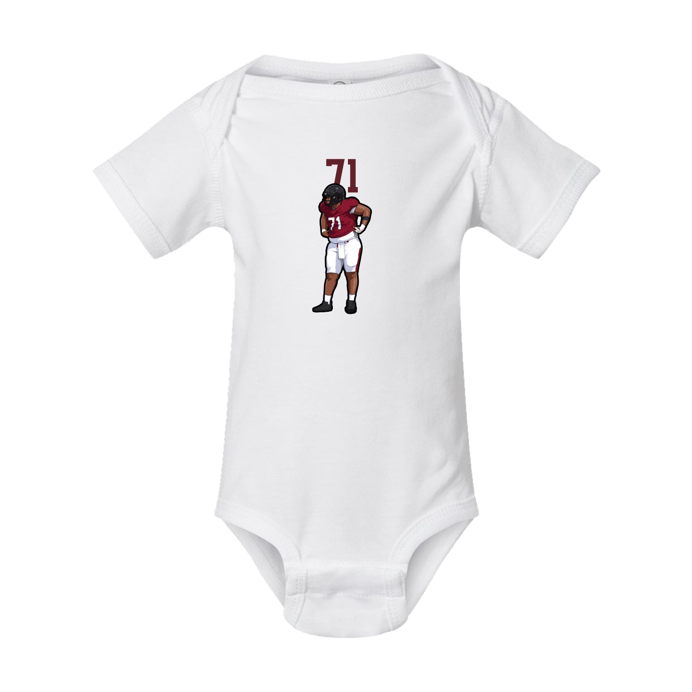 Baby Onesie — Number Top in White