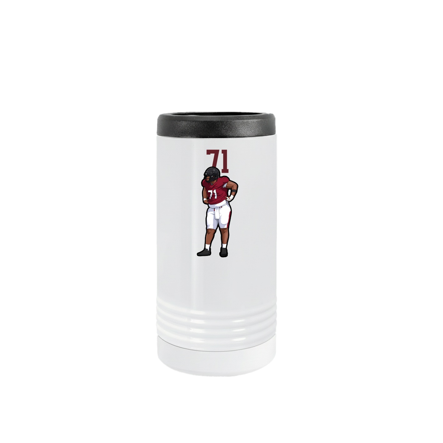 Slim Beverage Holder — Number Top in White