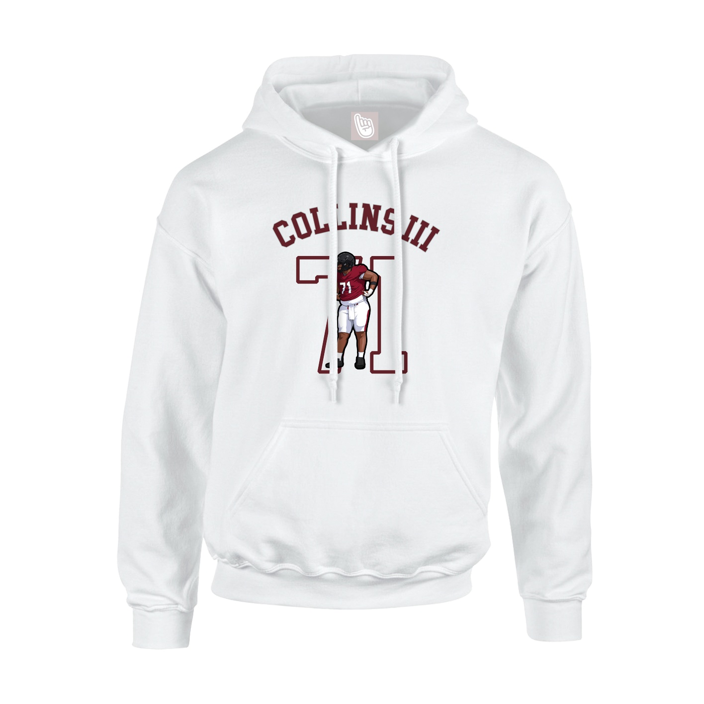 Hoodie — Shirsey Arch in White