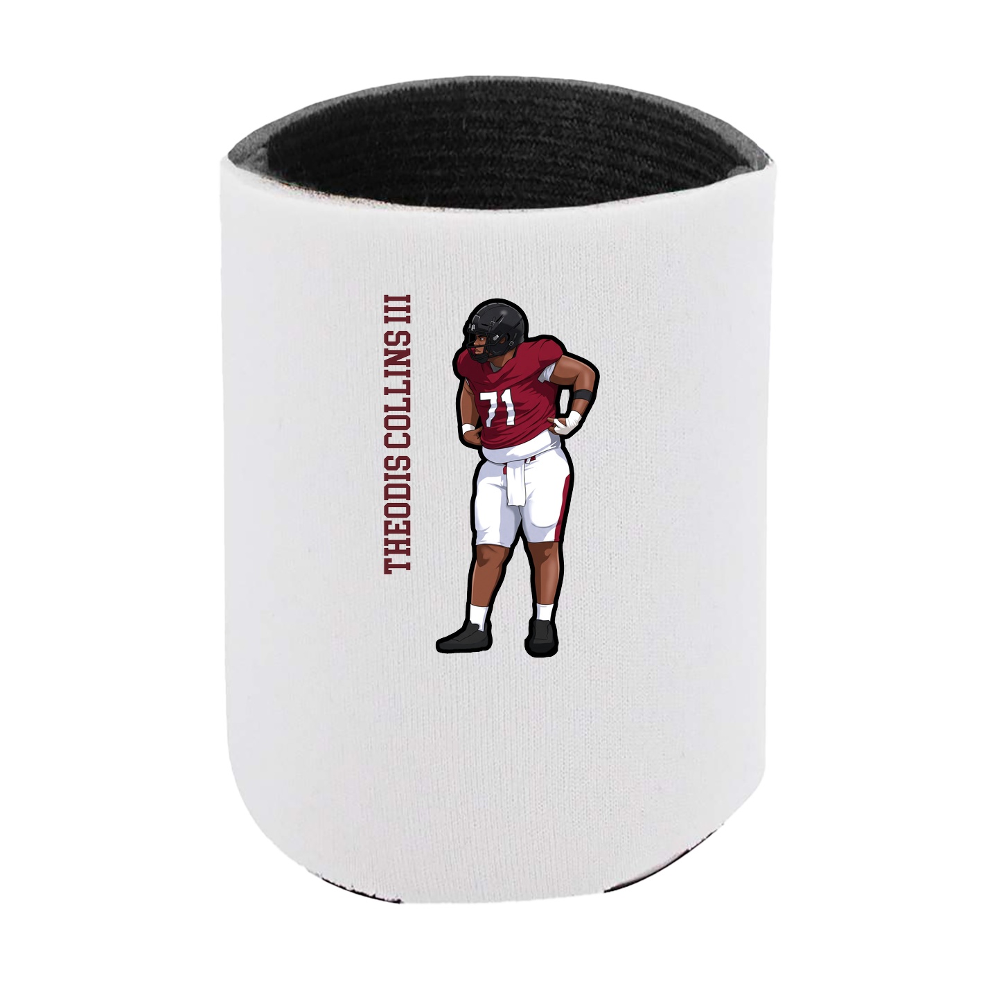 Can Holder — Name Vertical in White