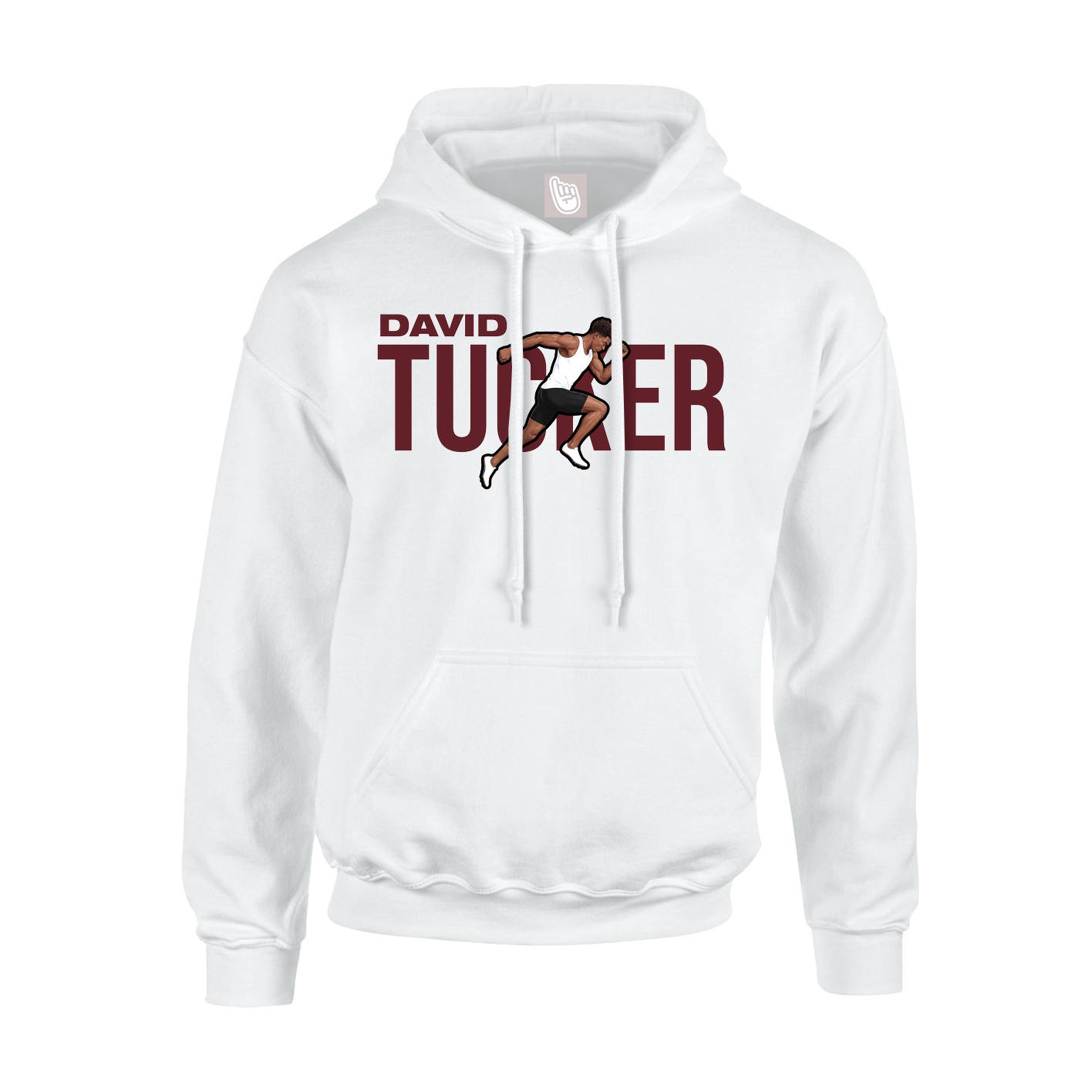 Youth Hoodie — Player Name in White