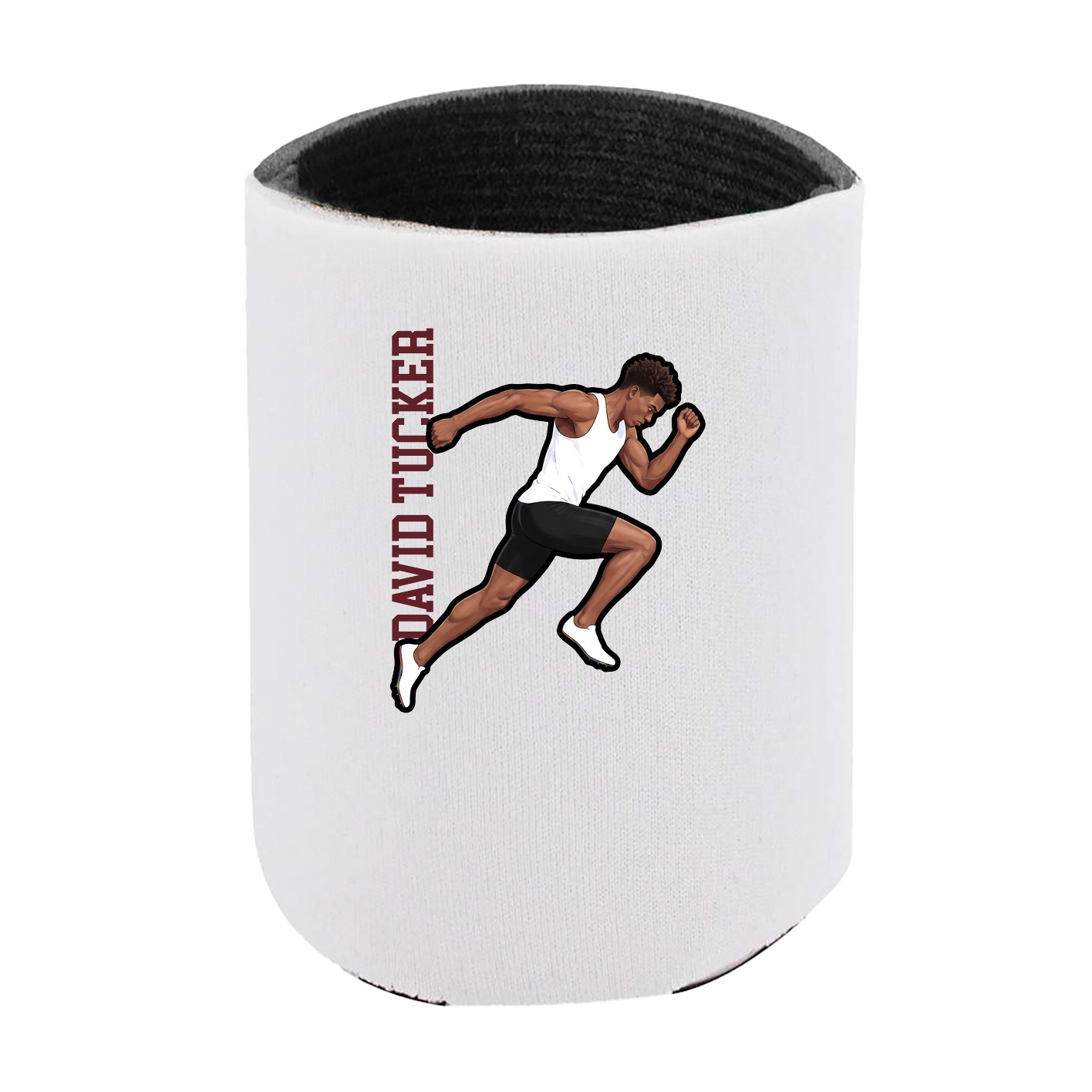 Can Holder — Name Vertical in White