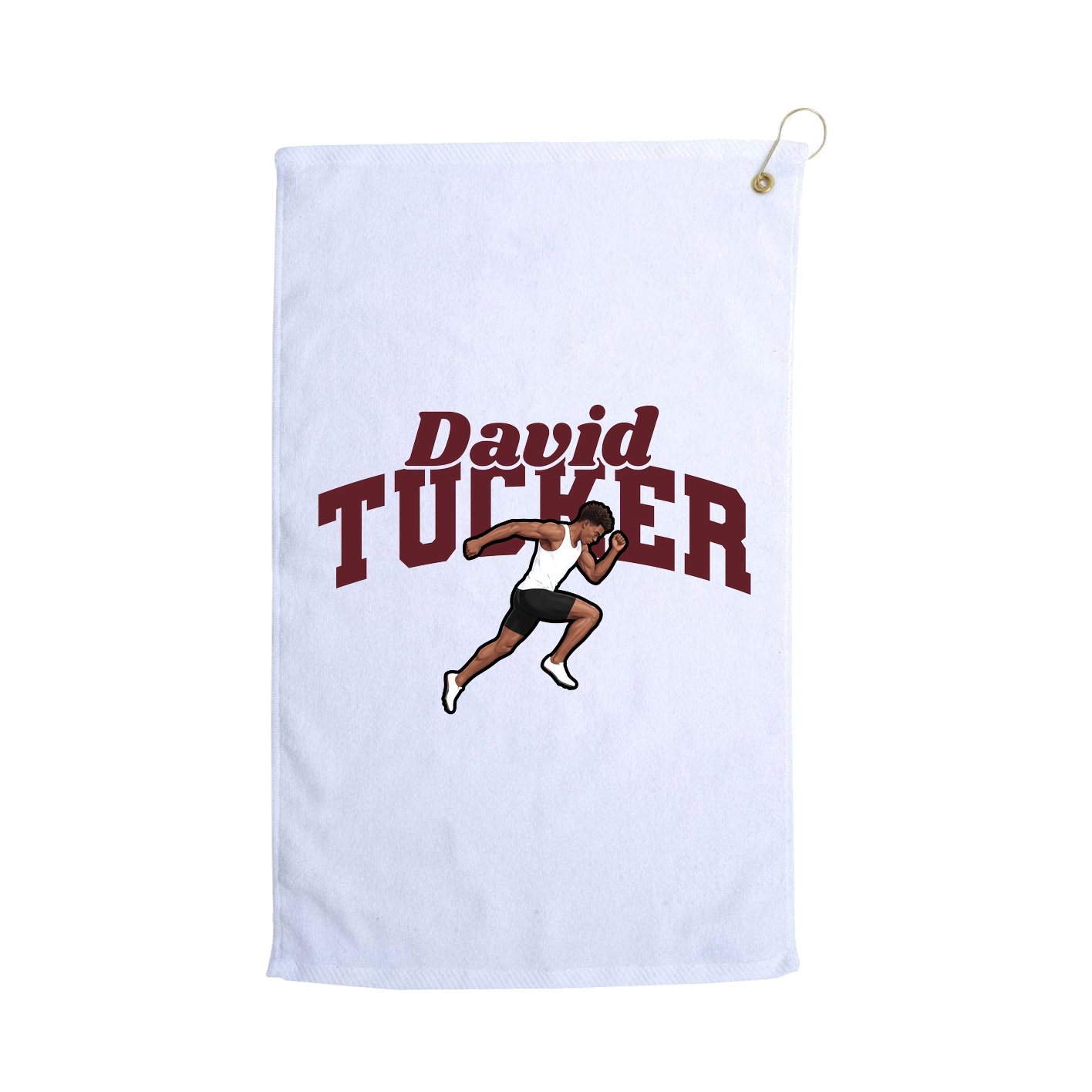 Golf Towel — Signature Arch in White