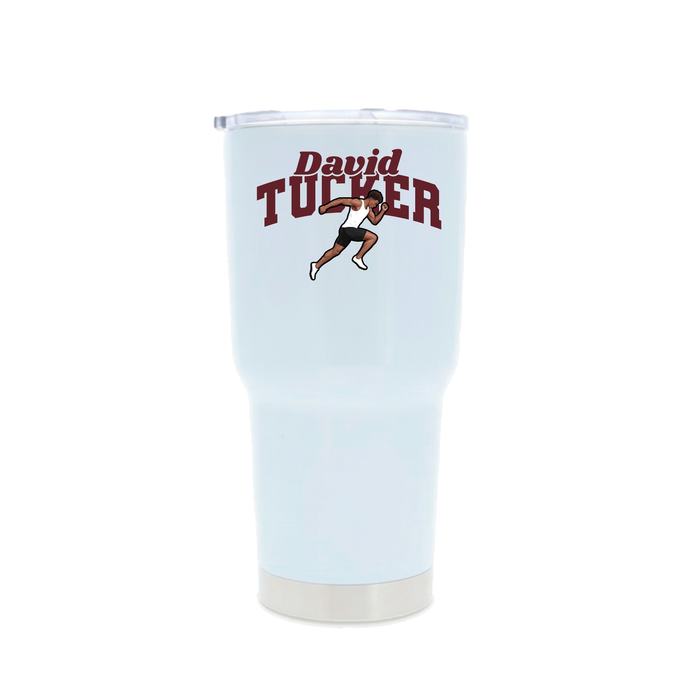 30oz Stainless Steel Tumbler — Signature Arch in White