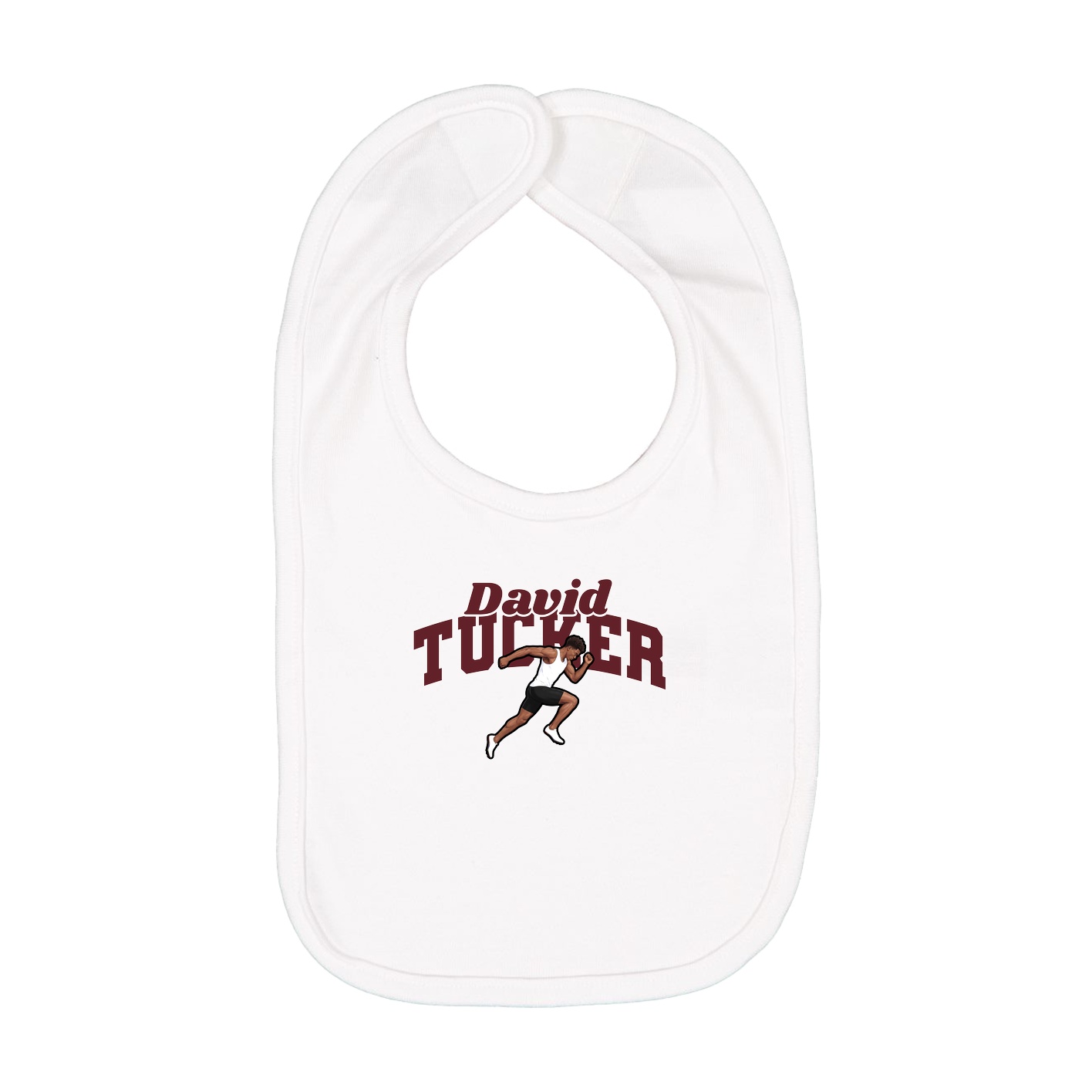 Infant Bib — Signature Arch in White
