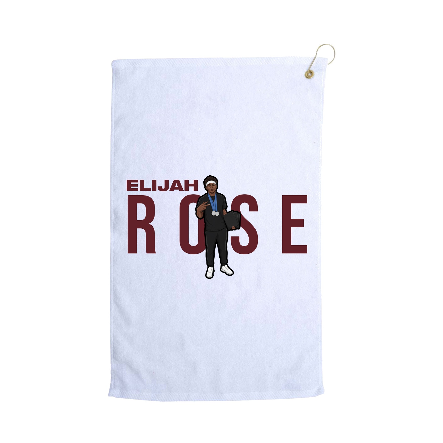 Golf Towel — Player Name in White