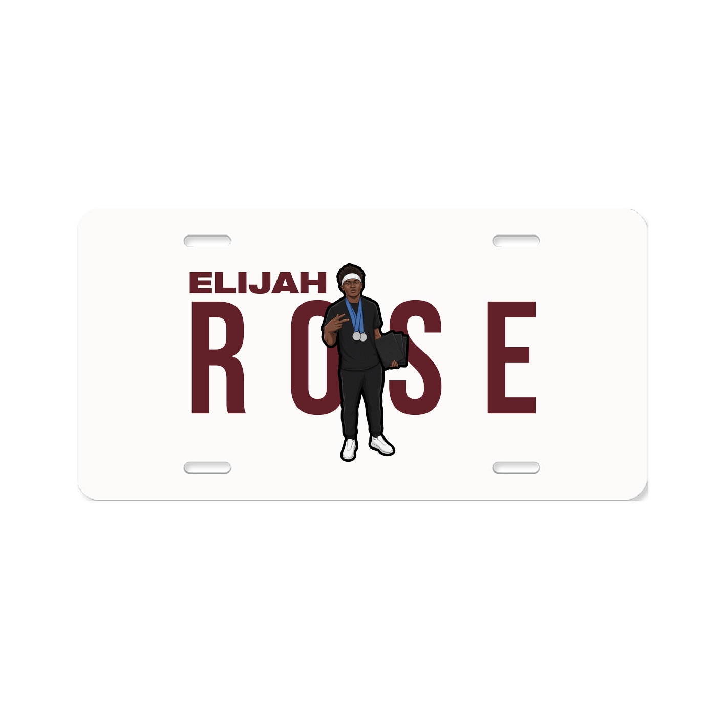 License Plate — Player Name in Classic