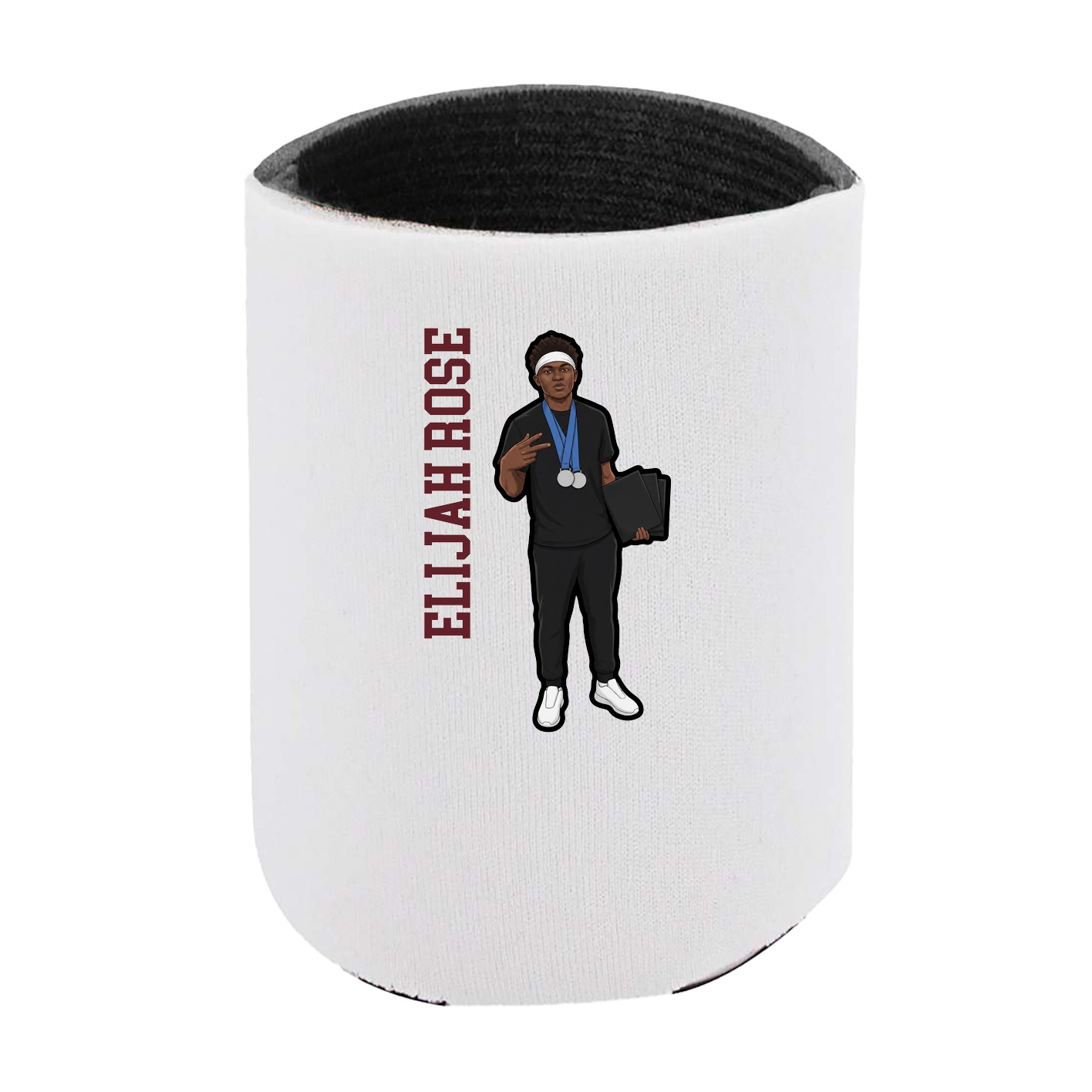 Can Holder — Name Vertical in White