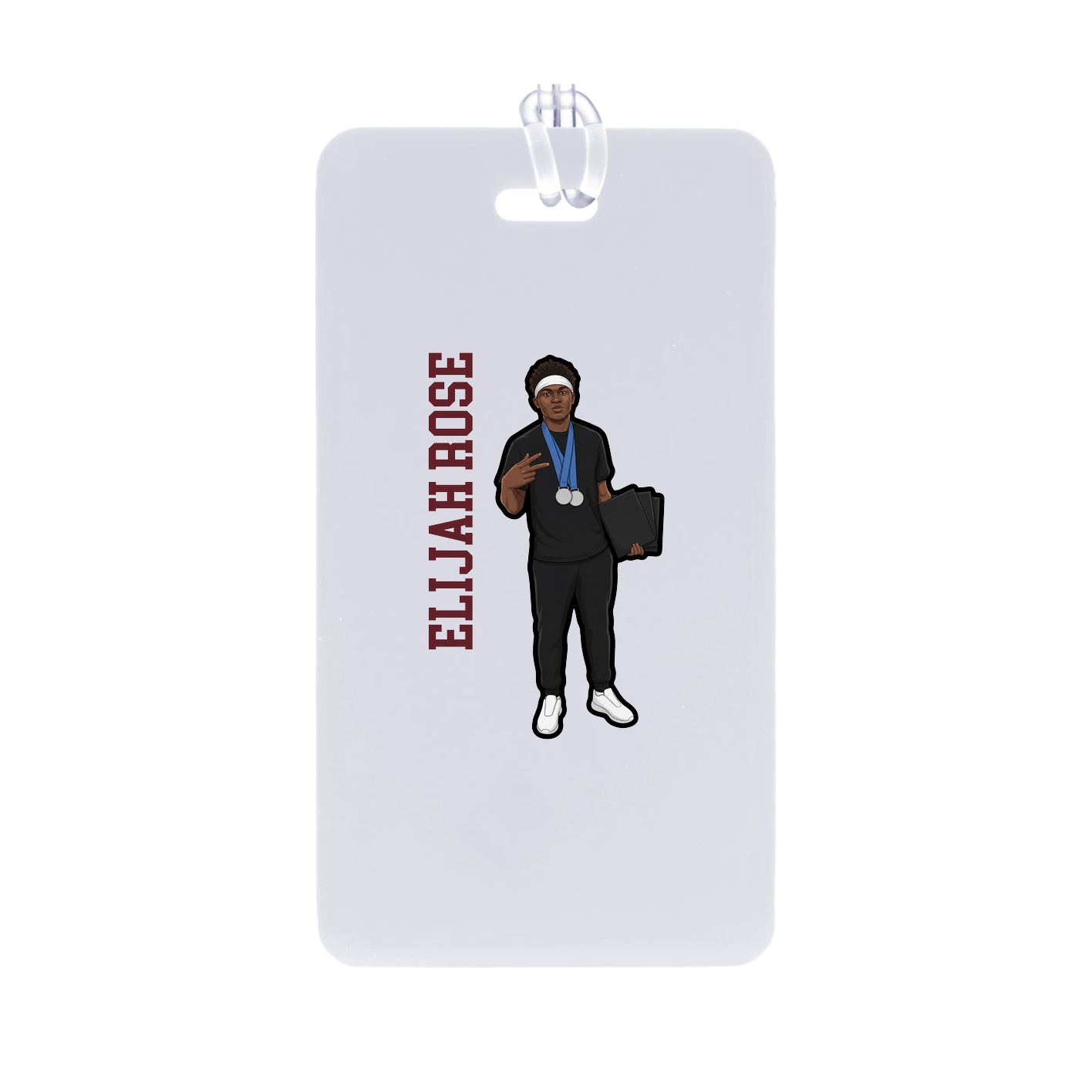 Bag Tag — Name Vertical in Classic